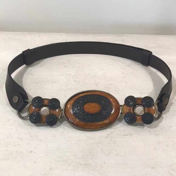 Chico's Accessories - Chico’s Adjustable Brown Leather Belt size M/L